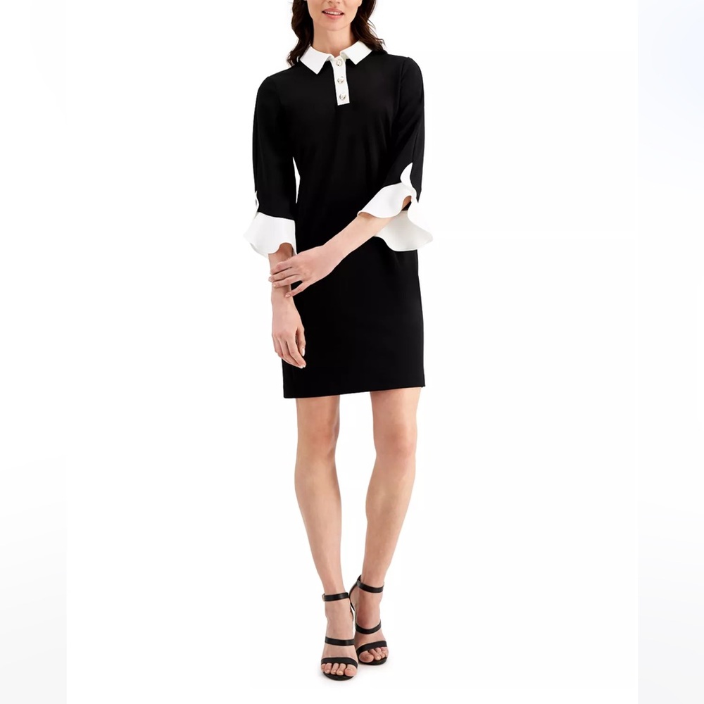 Karl Lagerfeld Bell-Sleeve Sheath Dress